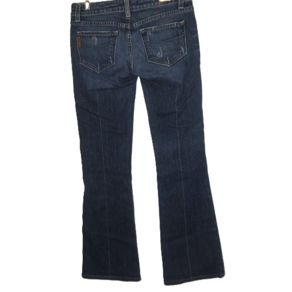 Paige Laurel Canyon EUC Size 25 x 31Bootcut Boot Cut Jeans Distressed - Picture 6 of 9